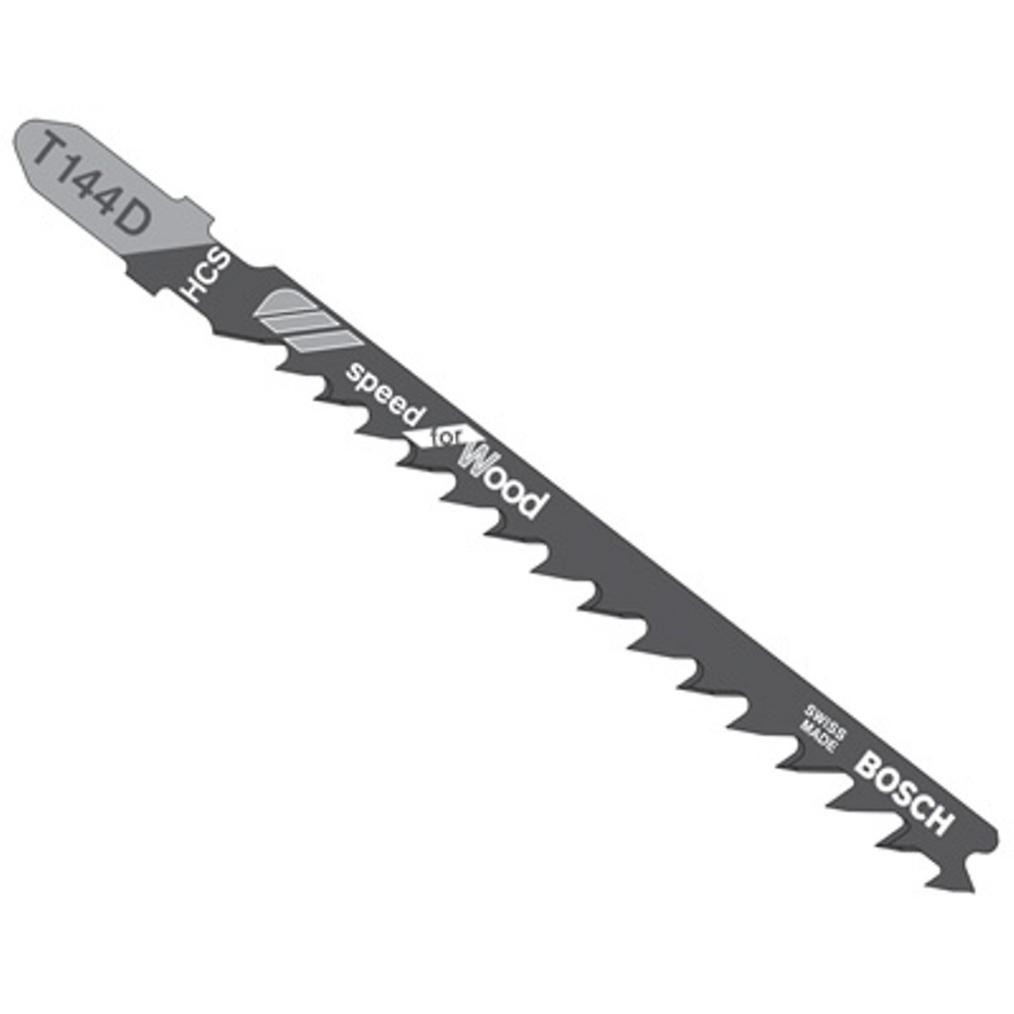 Bosch T-Shank Jig Saw Blades — 4in., 6 TPI, Wood Cutting, 100 Pcs, Model# T144D100